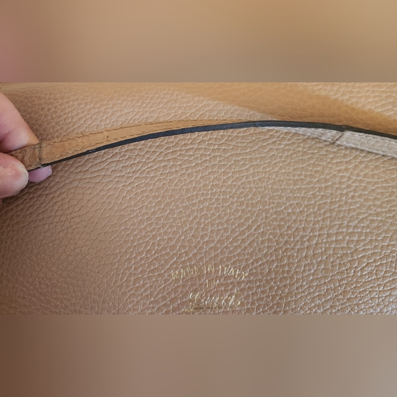 GUCCI Swing Beige Leather Cross Body Bag - Picture 7 of 12